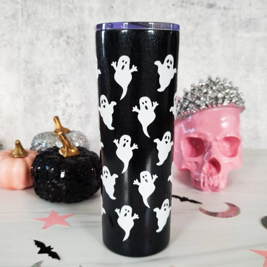 HALLOWEEN Hexengebräu Schwarzer Glitzerbecher