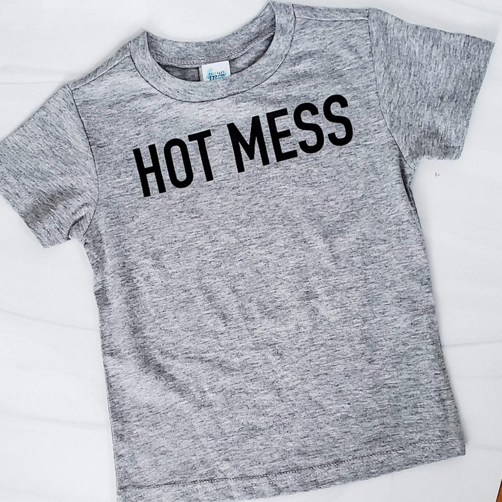 HOT MESS Kleinkind T-Shirt ODER Baby Strampler