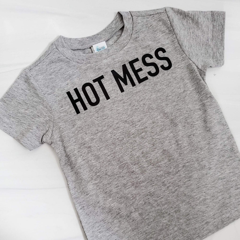 HOT MESS Kleinkind T-Shirt ODER Baby Strampler