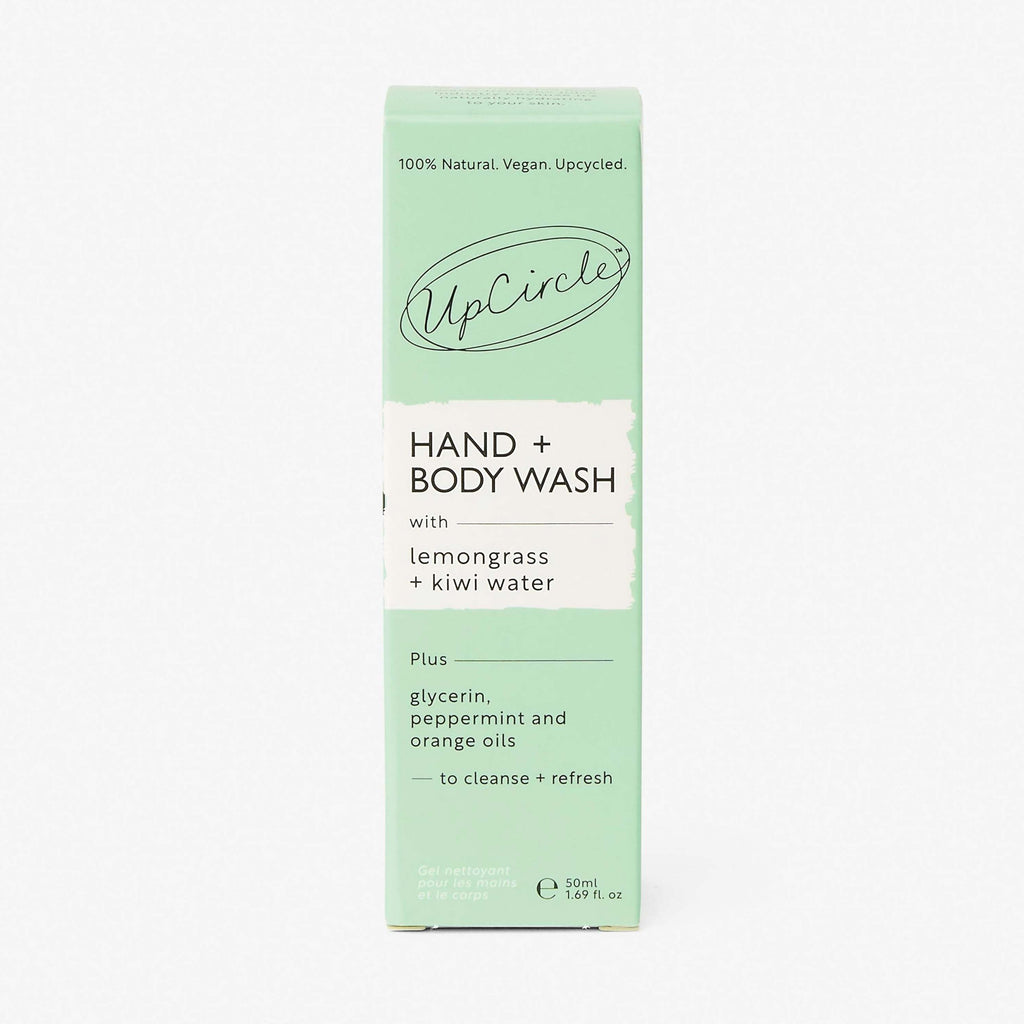 Natural Hand + Body Wash with Lemongrass - Travel Size (small)