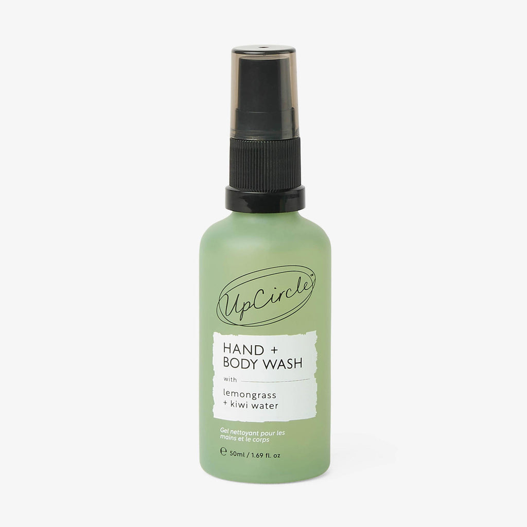 Natural Hand + Body Wash with Lemongrass - Travel Size (small)