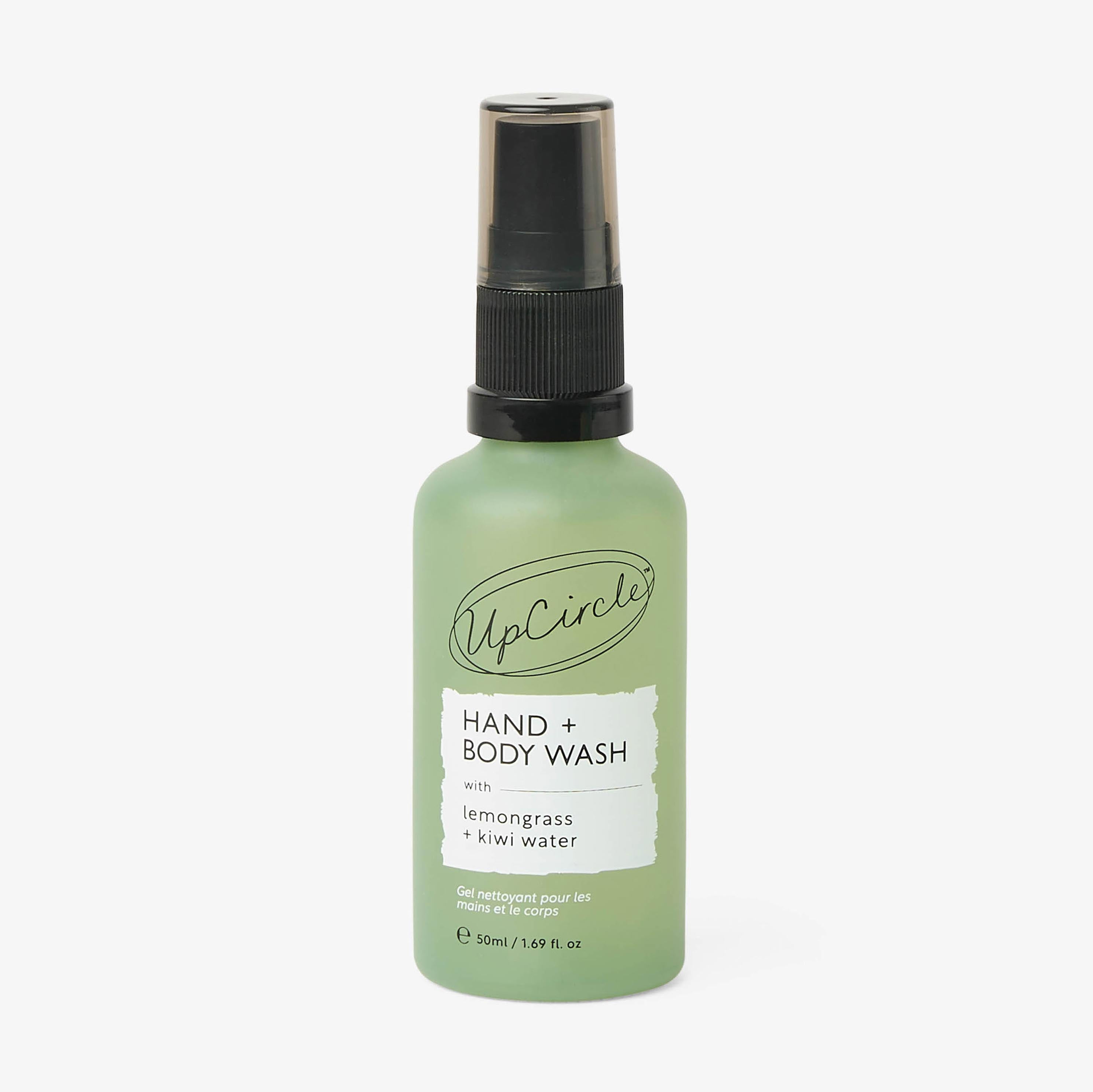Natural Hand + Body Wash with Lemongrass - Travel Size (small)