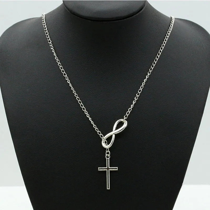 Multi Layer Necklace Chain Double Infinity Necklaces Pendants