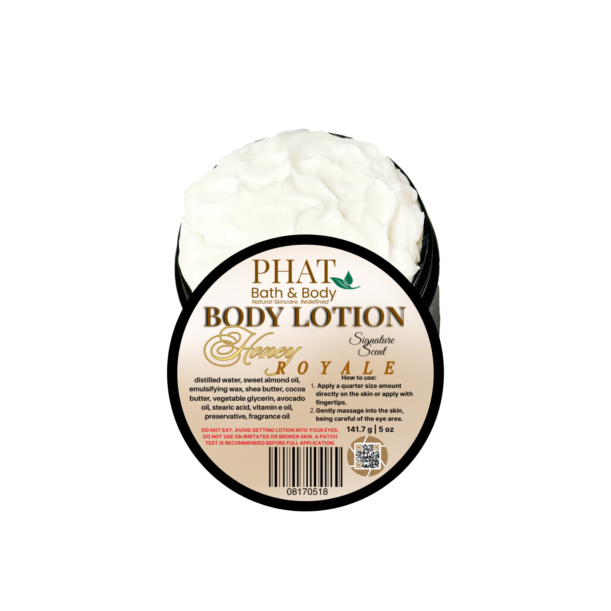 Honey Royale Signature Scent Moisturizing Body Lotion with Shea & Cocoa Butter  | 5 oz
