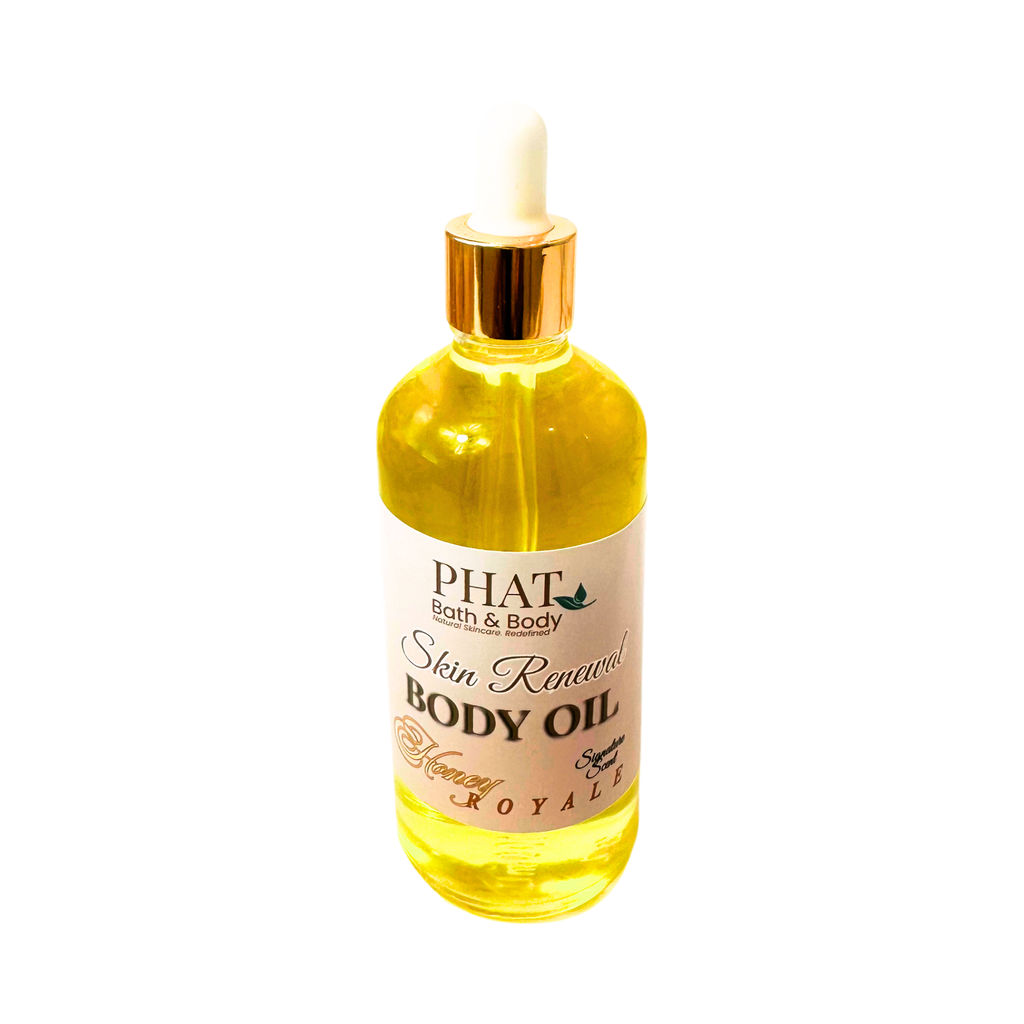 Honey Royale Signature Scent Skin Renewal Natural Body Oil with Rosehip Carrot Seed Oil | 3.2 oz