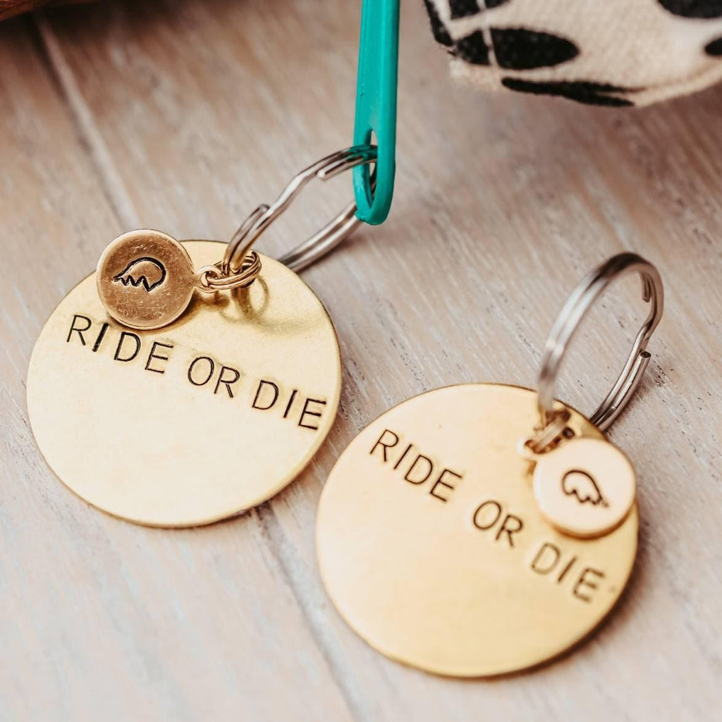 I Can Buy Myself Flowers Brass Keychain