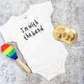 I'M WITH THE BAND Short Sleeve Baby Bodysuit