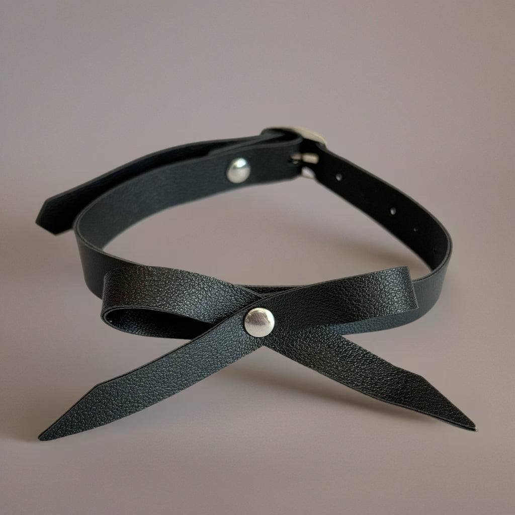 Schwarzes Schleifen-Tumbler-Armband