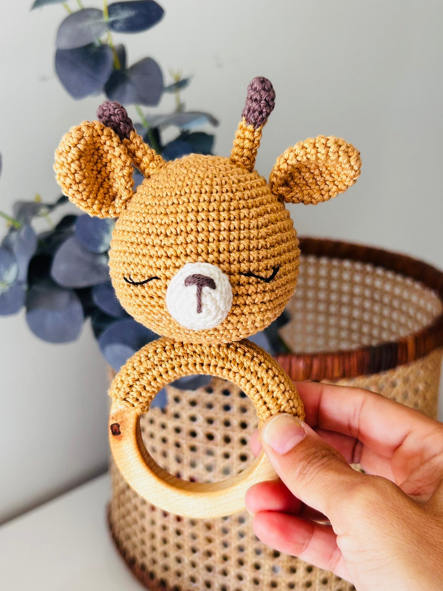 Giraffen-Babyrassel und Beißring