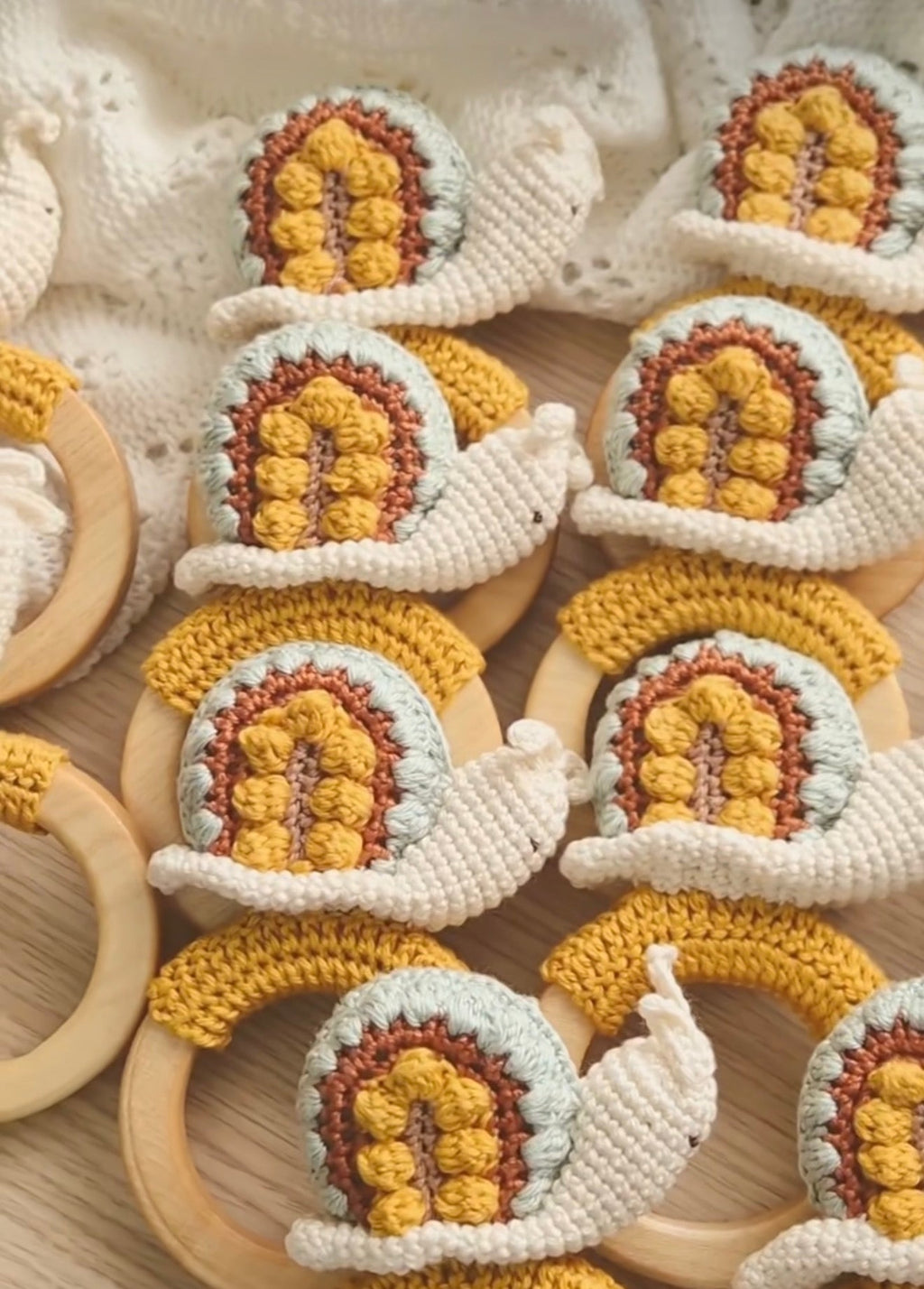 Snail - Nature Inspired Gender Neutral Rattle