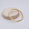 Large Gauge Stackable Brass Bangle | Asha