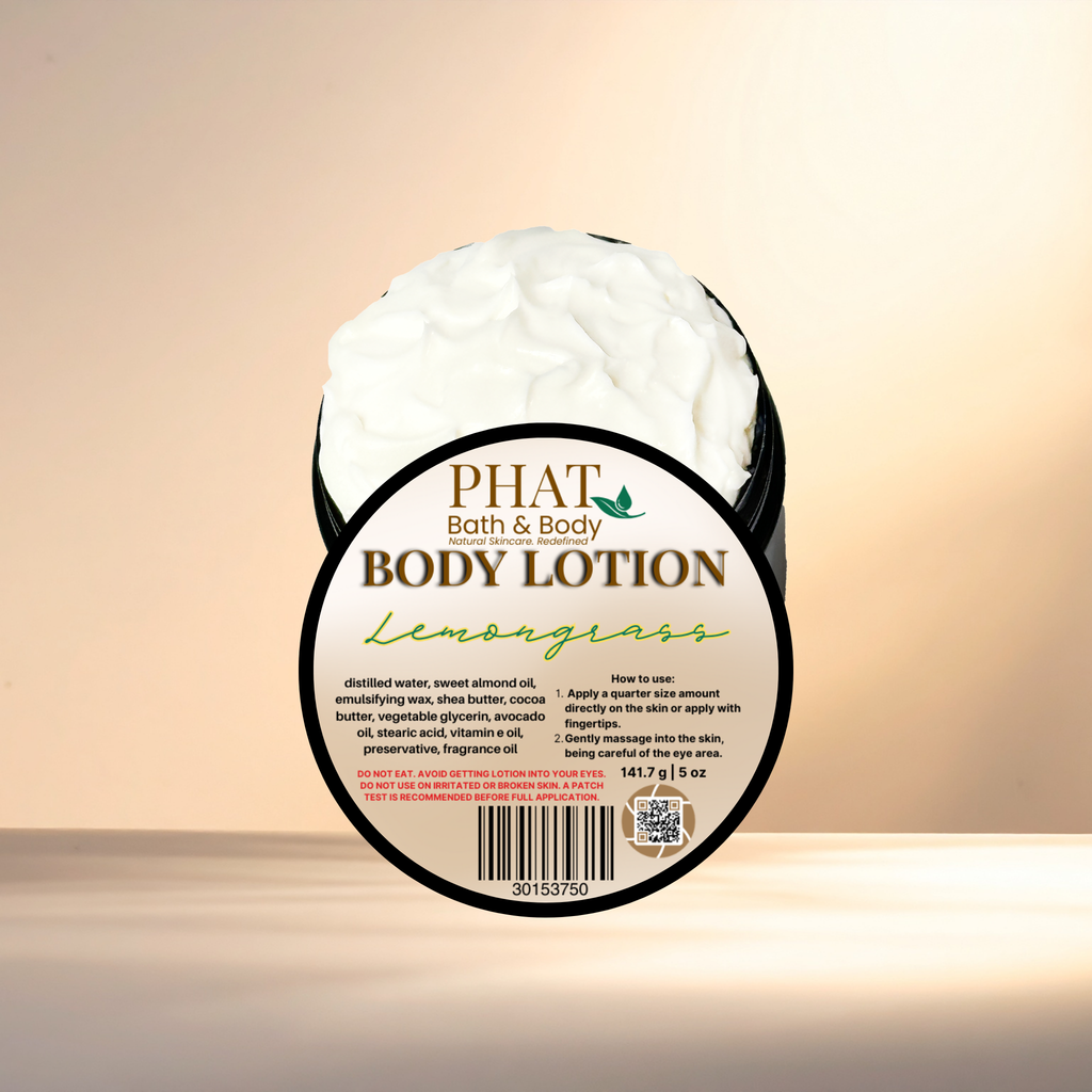 Lemongrass Moisturizing Body Lotion with Shea & Cocoa Butter | 5 oz