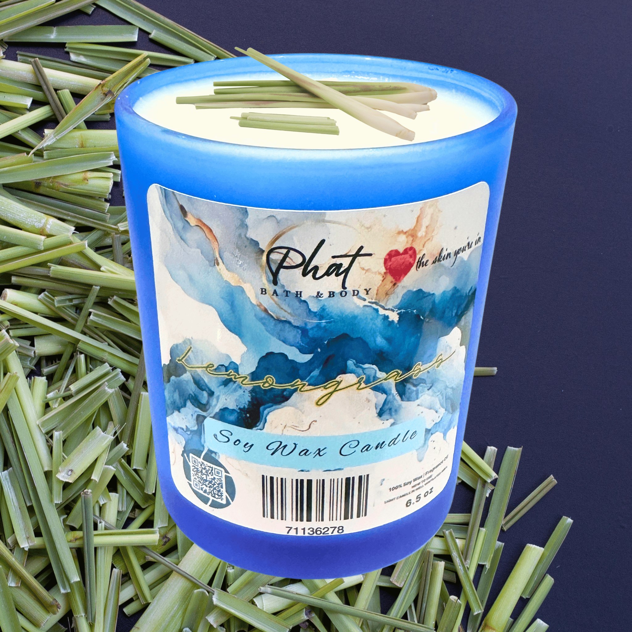 Lemongrass Natural Soy Wax Candle | 6.5 oz