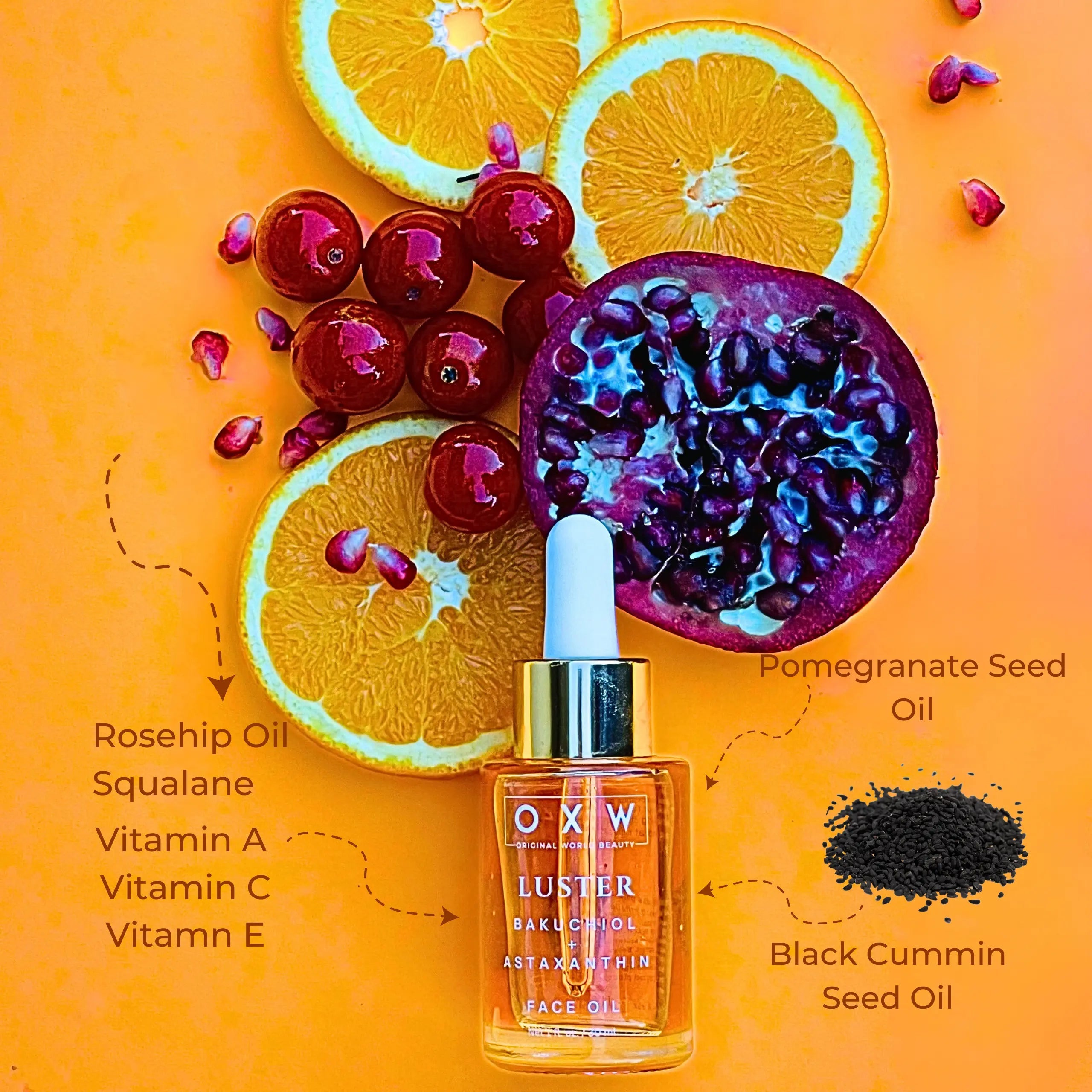 Luster Bakuchiol + Astaxanthin Gesichtsöl Retinol-Alternative