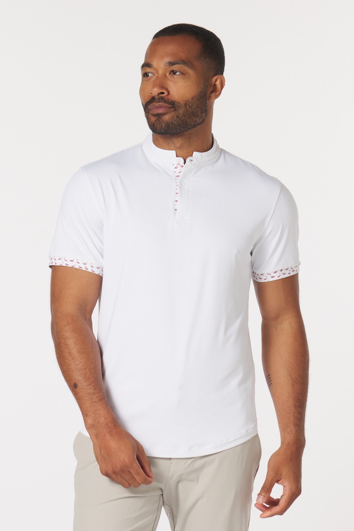 Catalyst Polo | Mantra Collar | Flamingo Contrast