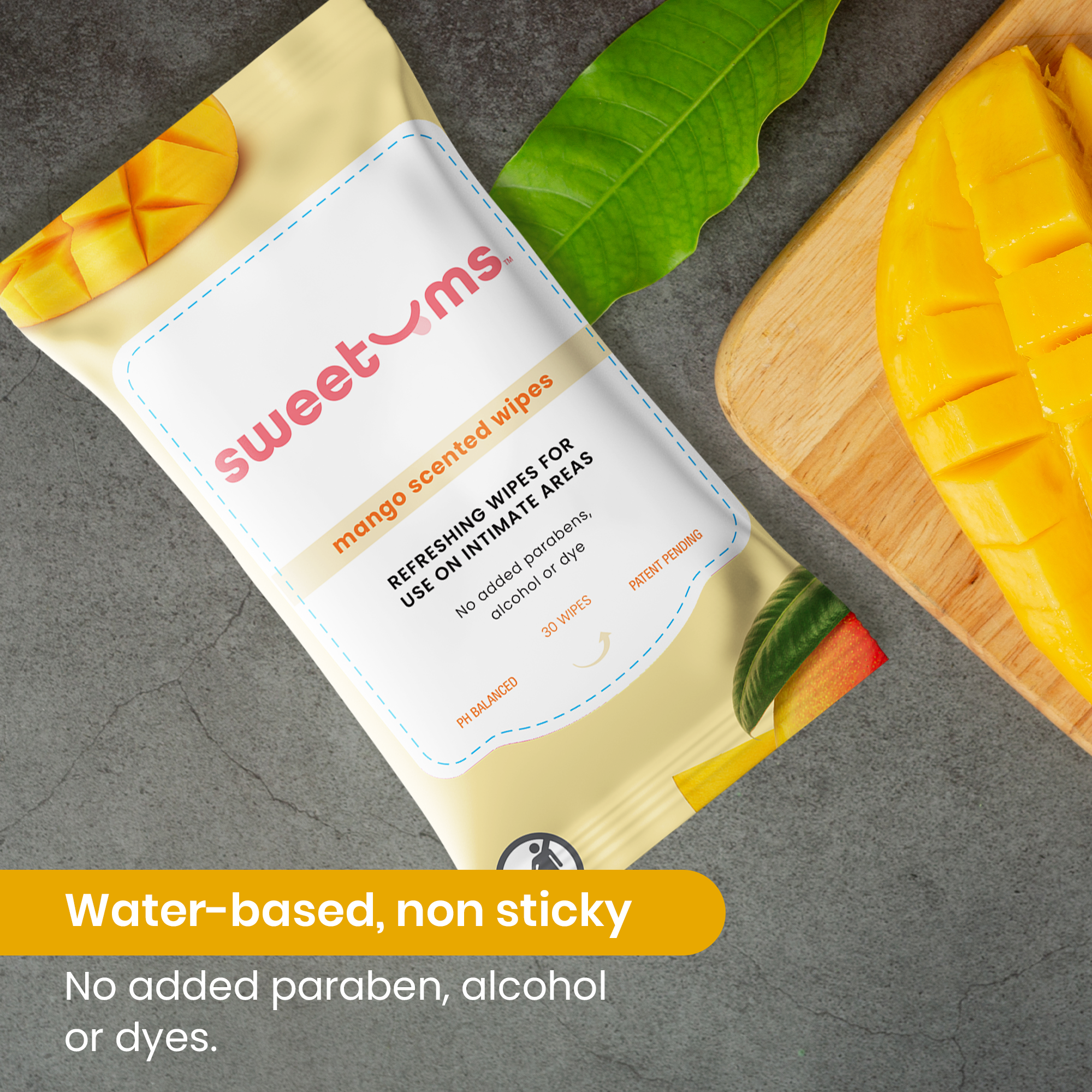 Tägliche Feuchttücher mit Mango-Duft und ohne Duft
