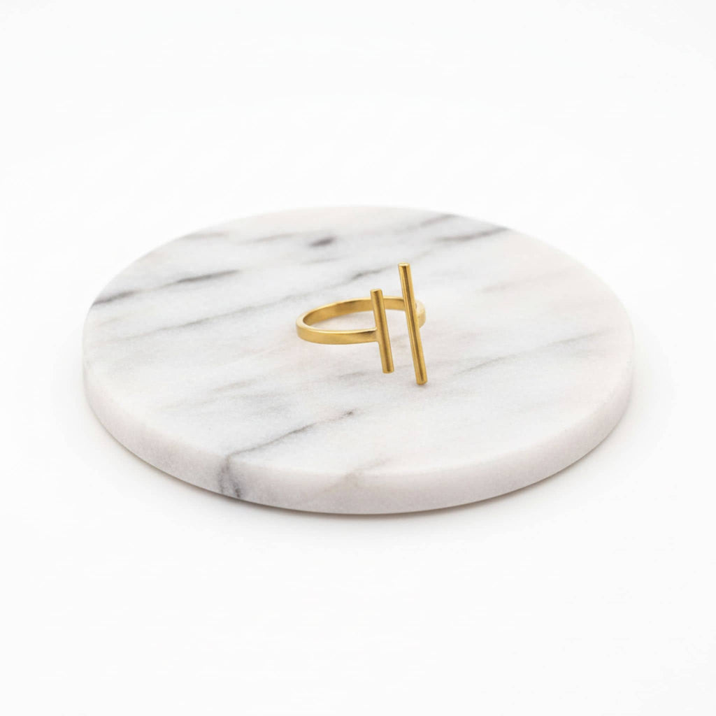 Double Parallel Bar Ring | Mazu