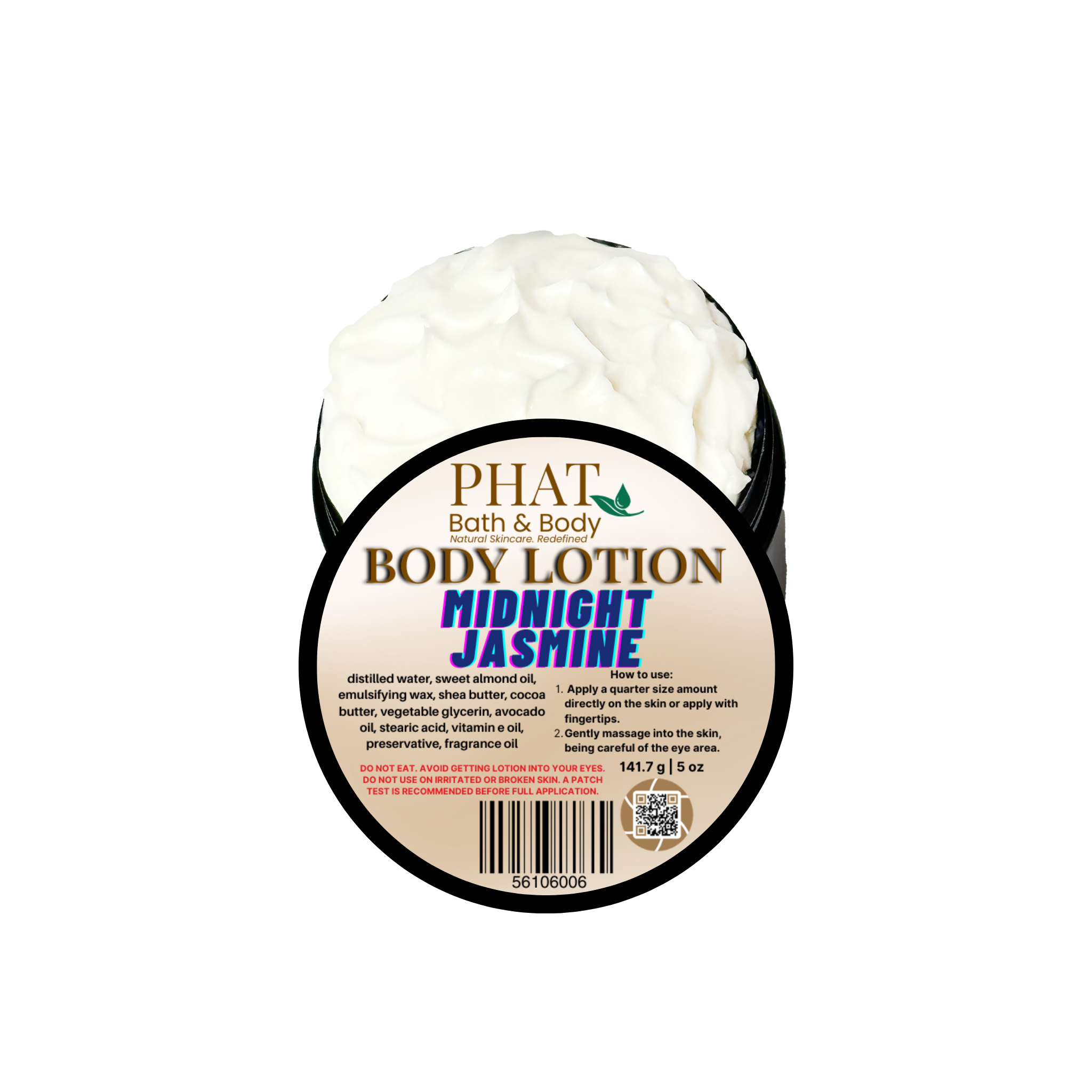 Midnight Jasmine Moisturizing Body Lotion with Shea & Cocoa Butter | 5 oz