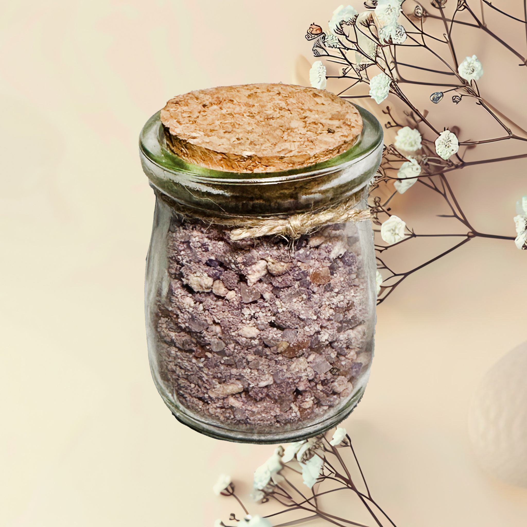 Midnight Jasmine Natural Bath Salts with Kaolin Clay Avocado Oil & Sea Salt Bath Soak | 3.5 oz