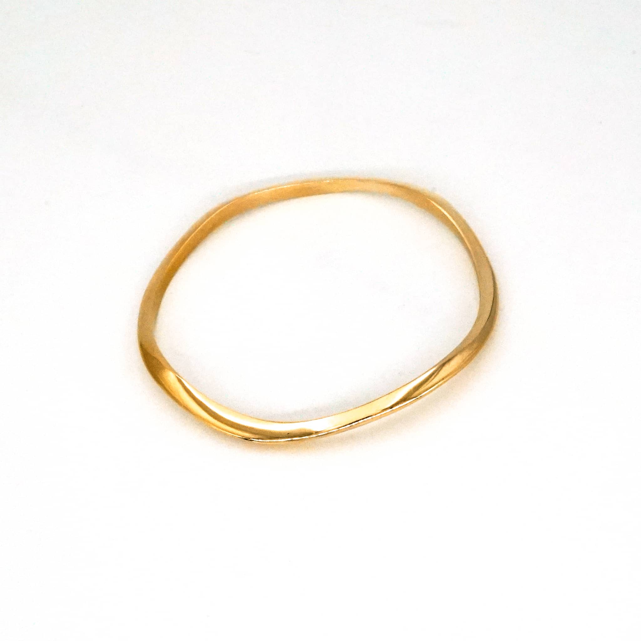 Irregular Curve Brass Bangle | Miji