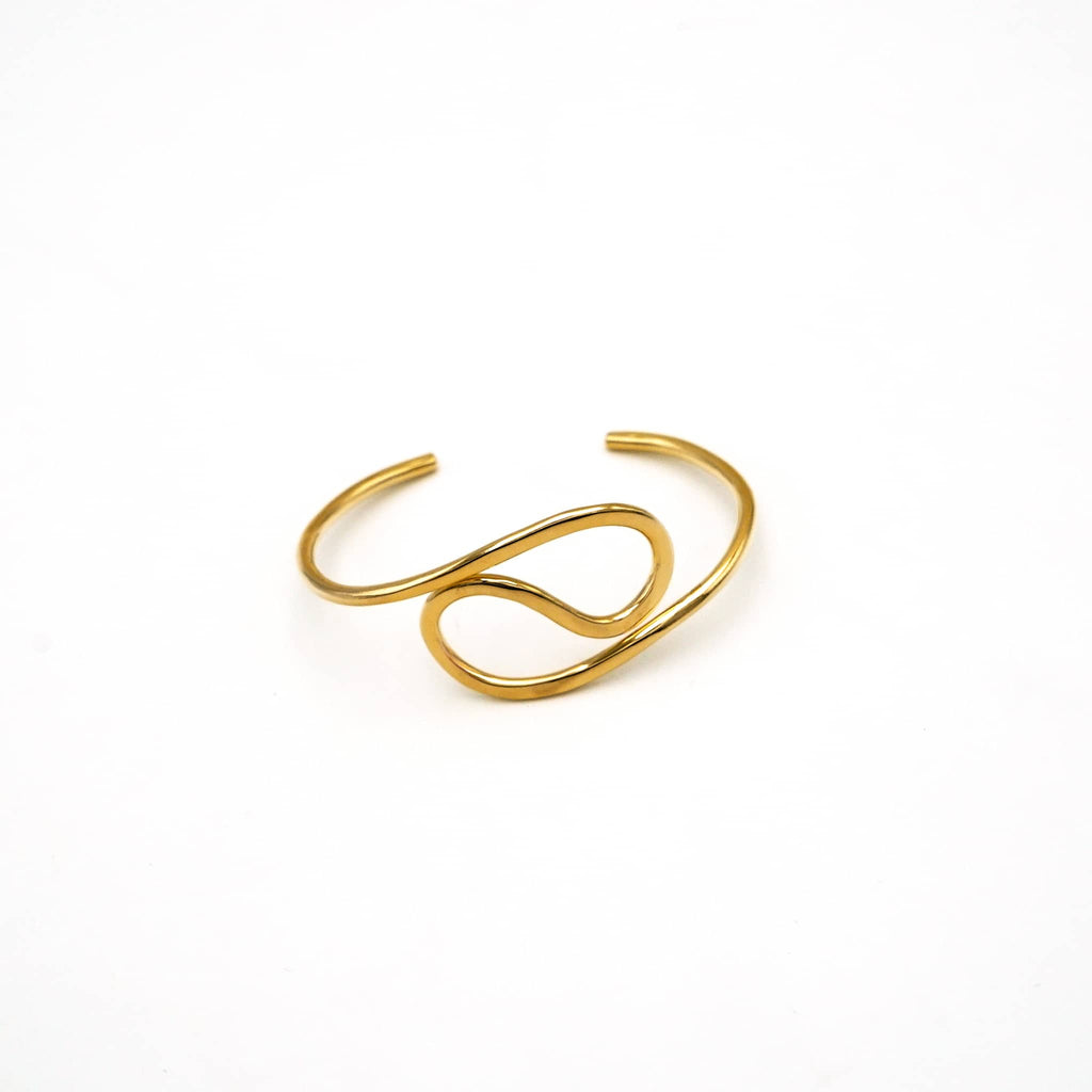 Spiral Wrap Brass Bracelet | Milele