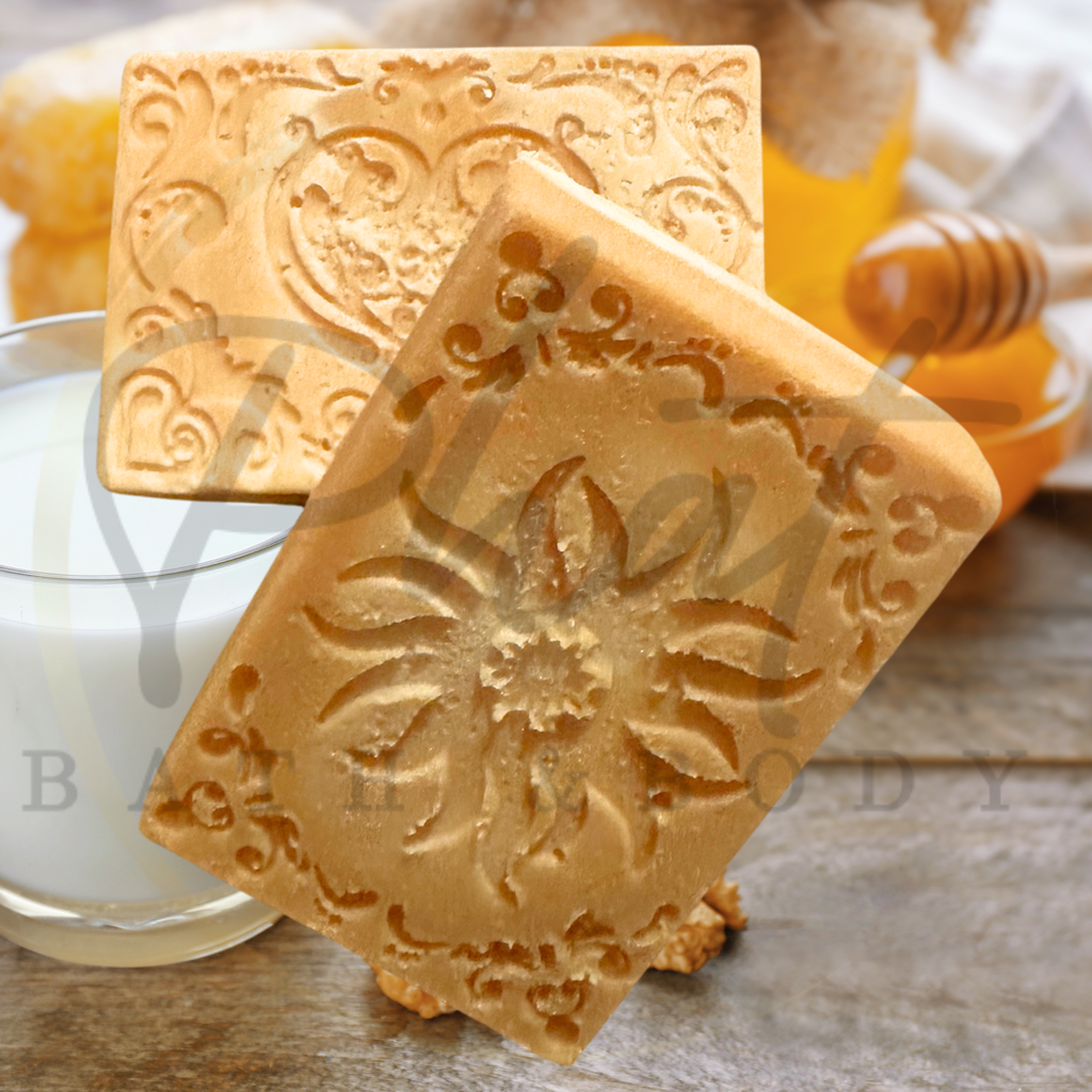 Milk & Honey Handmade Natural Bar Soap for Sensitive Skin Hydrating Coconut & Olive Oil Soap