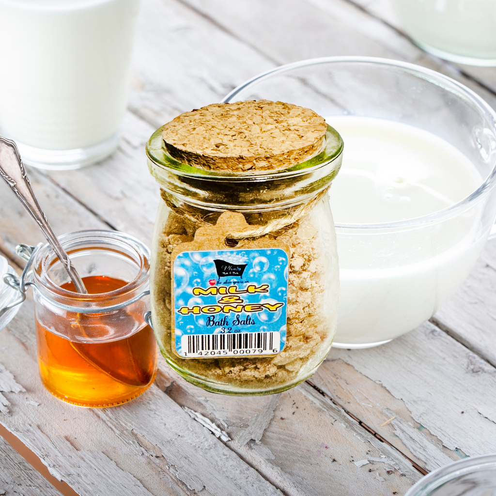Milk & Honey Bath and Body Gift Set with Body Lotion Sugar Scrub Natural Soap Bath Salts