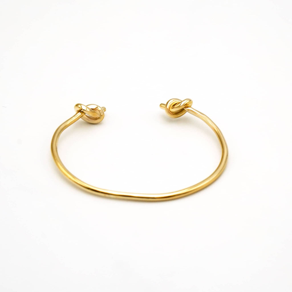 Double Knot Brass Cuff Bracelet | Mji