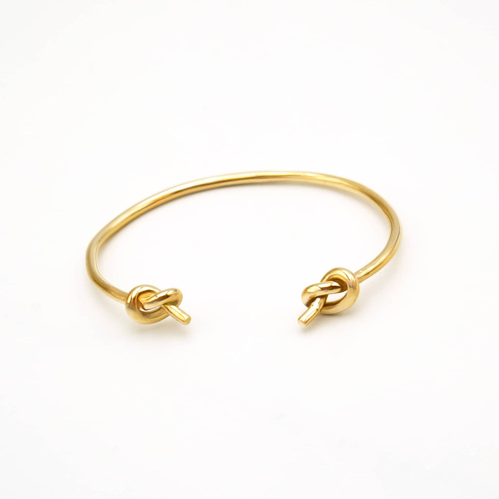 Double Knot Brass Cuff Bracelet | Mji