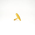 Rounded Shield Statement Ring | Mkia