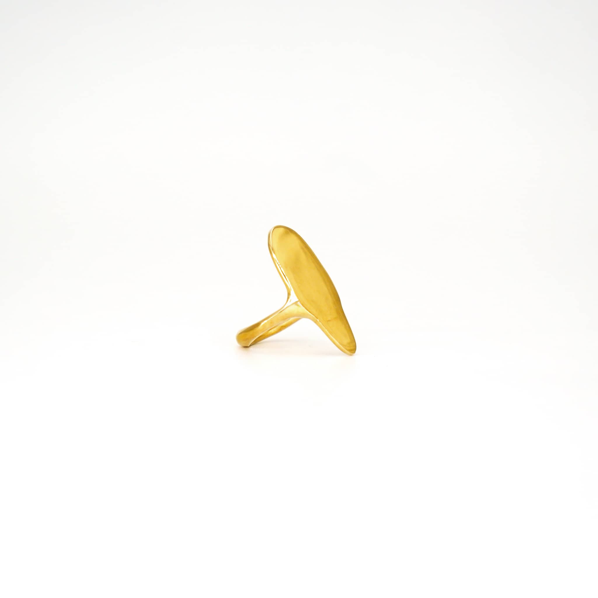 Rounded Shield Statement Ring | Mkia