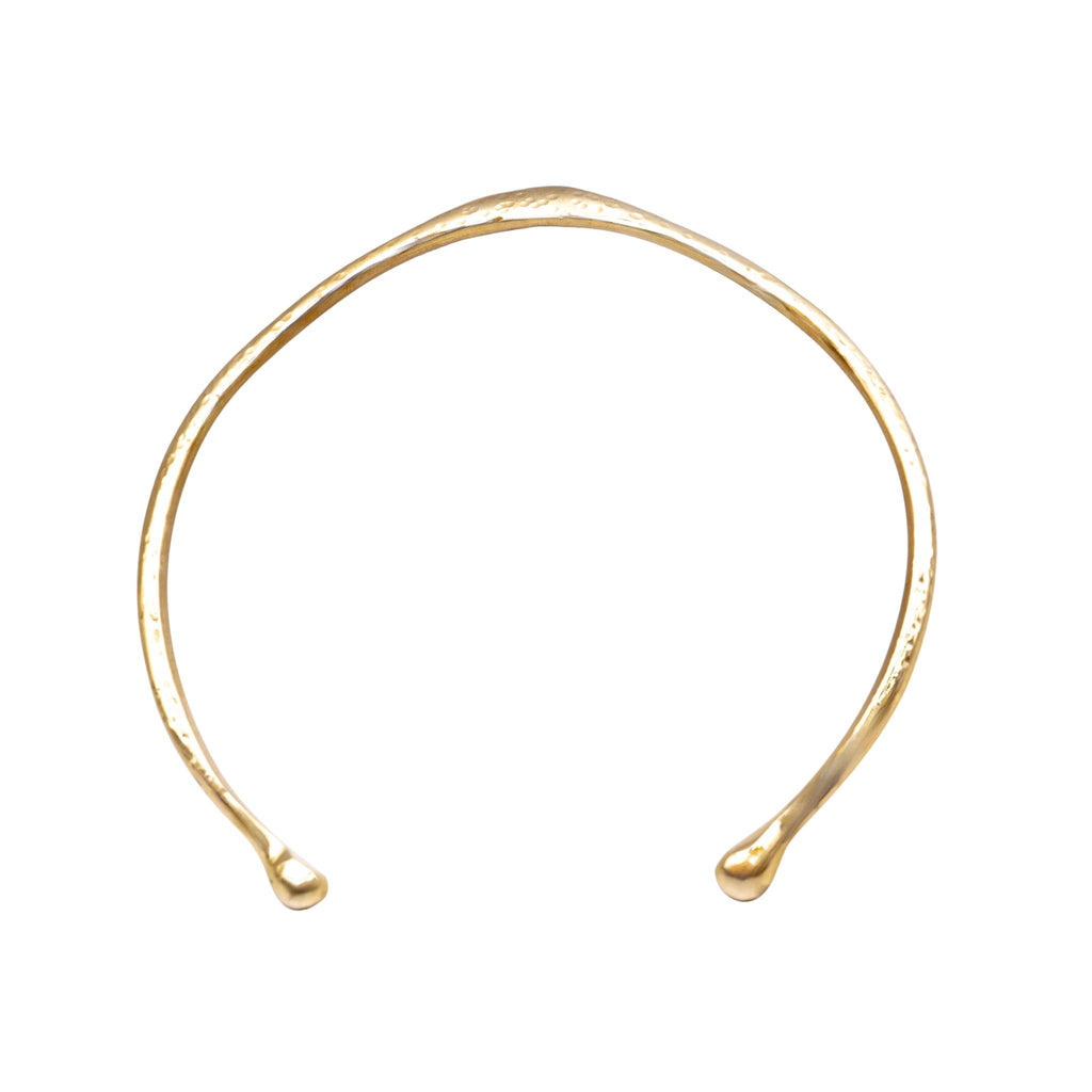 Wide Neck Cuff Brass Choker Necklace for Women | Msala