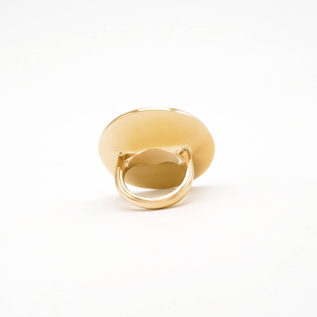 Large Disc Statement Ring | Mwanzo