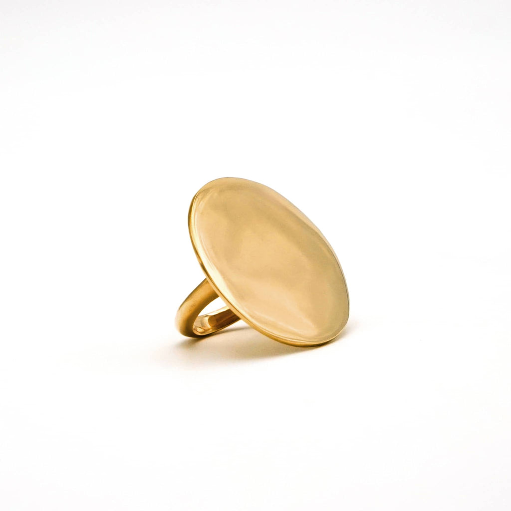 Large Disc Statement Ring | Mwanzo