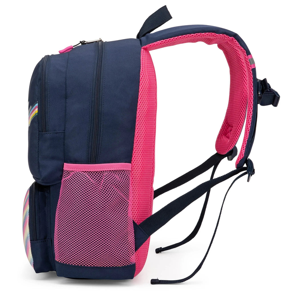 Kinderrucksack für die Schule | Retro-Regenbogen | 40,6 cm hoch