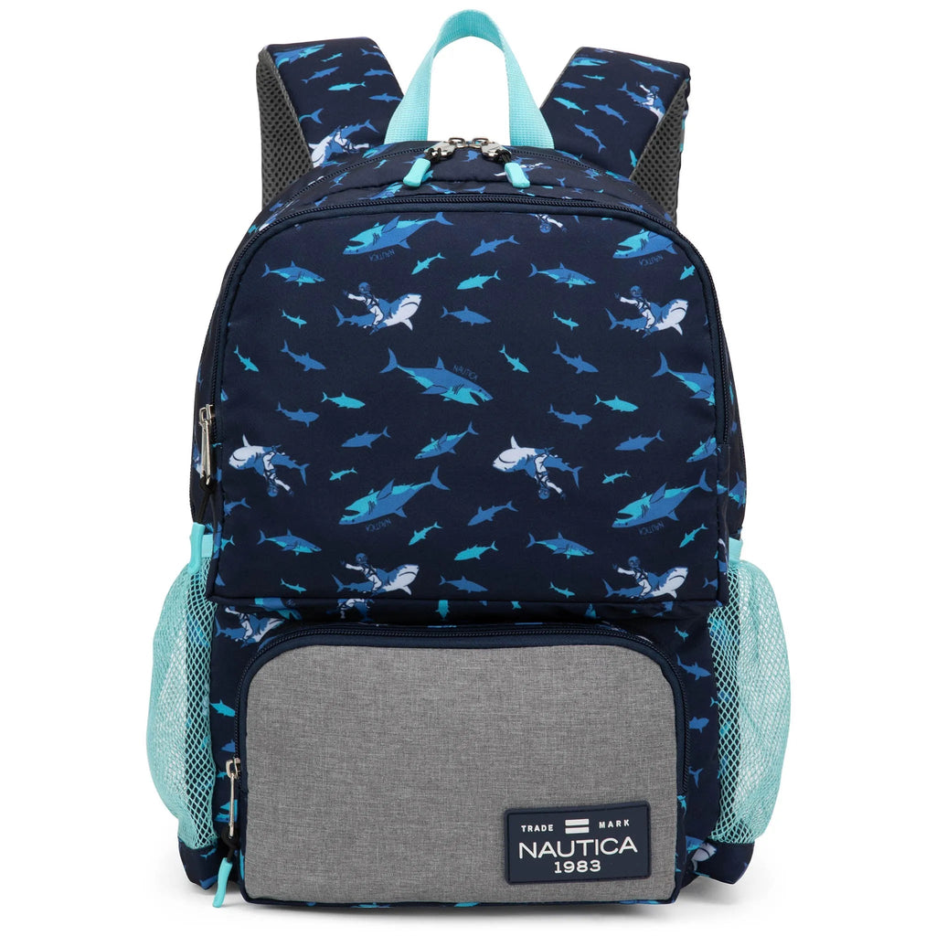 Kinderrucksack für die Schule | Shark Riders | 40,6 cm hoch