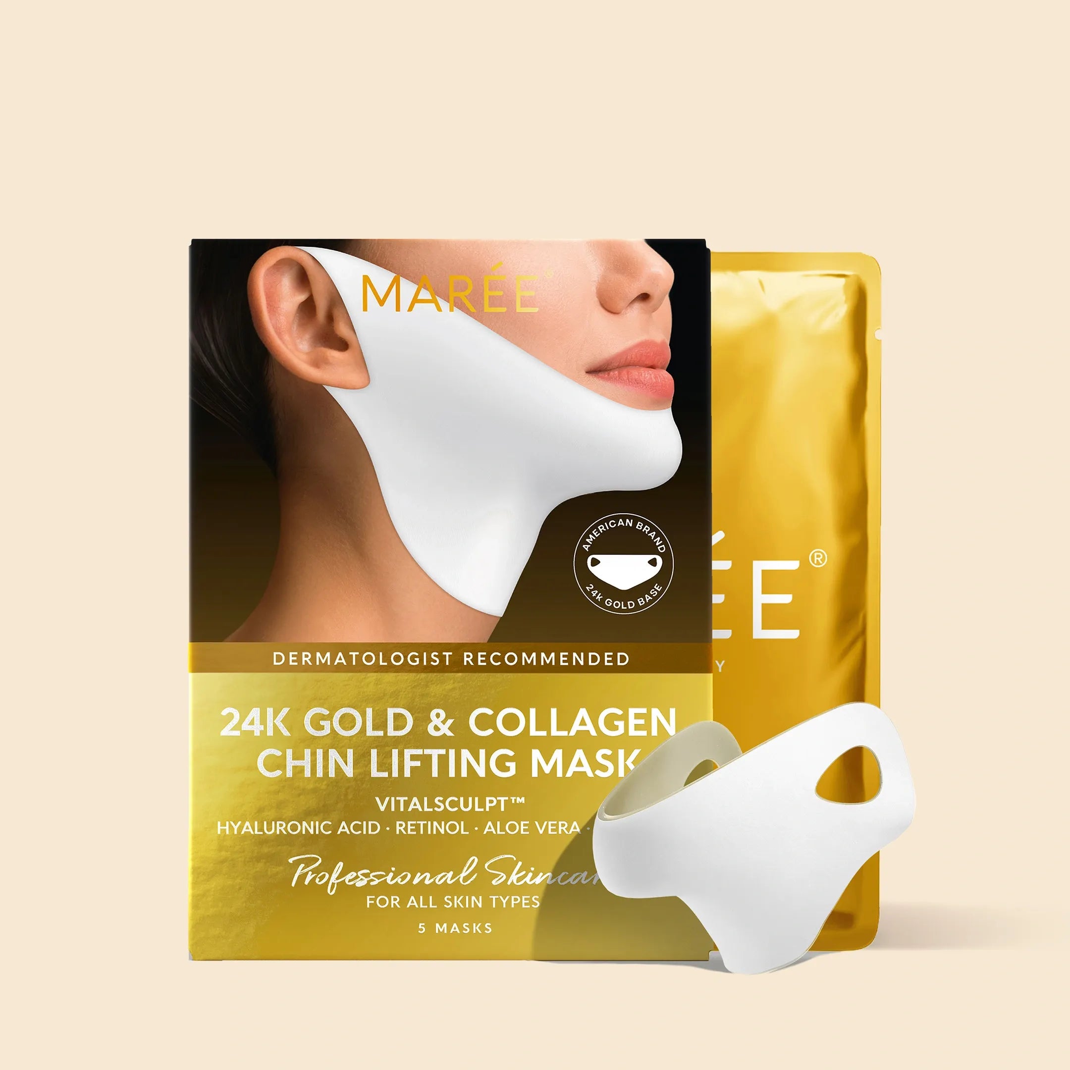 24K Gold V-Line Lifting Maske