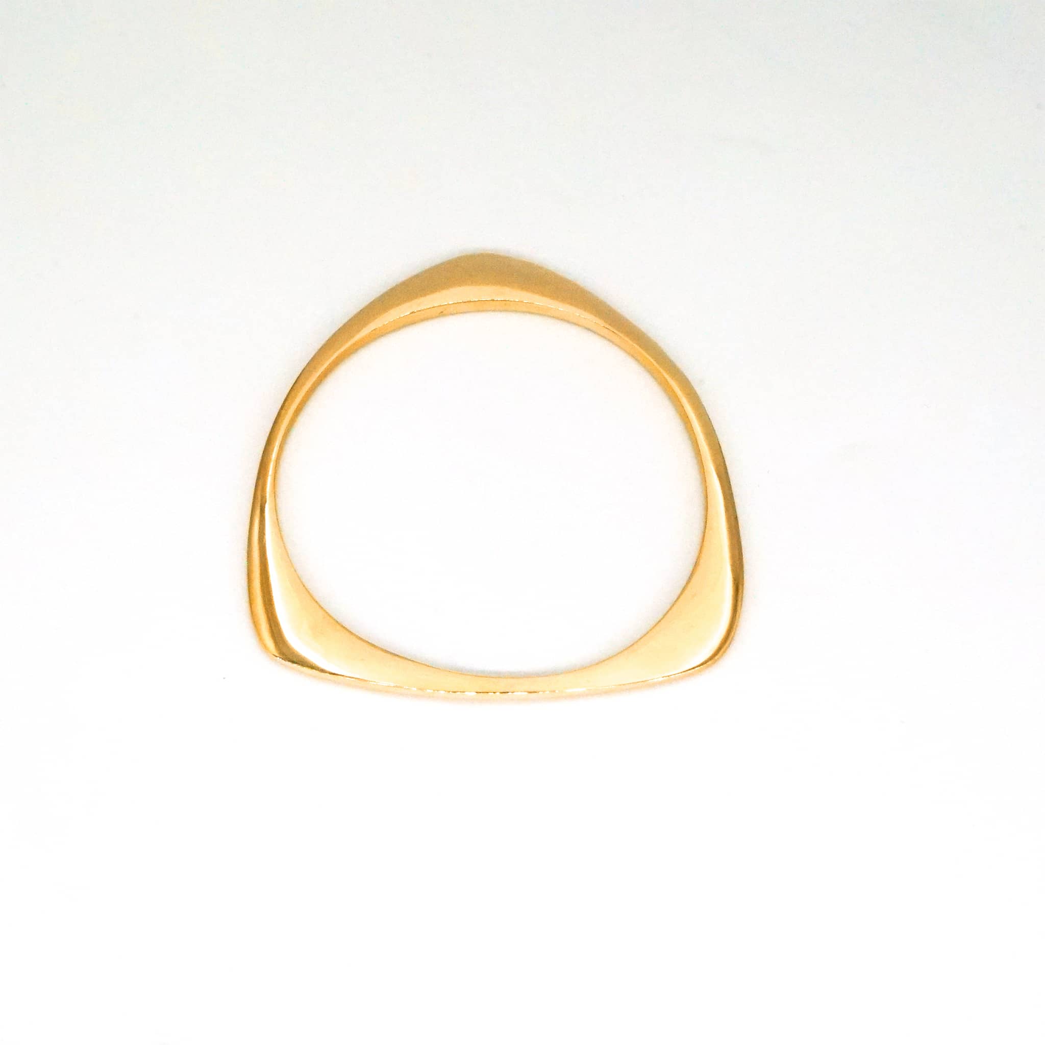 Triangular Brass Bangle Bracelet | Nia