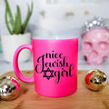 Nette jüdische Frau Hot Pink Kaffeetasse