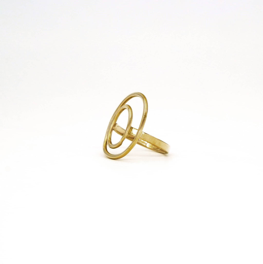 Double Moon Phase Cocktail Ring | Nita