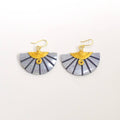 Carved Soapstone Half-Moon Earrings | Nusu