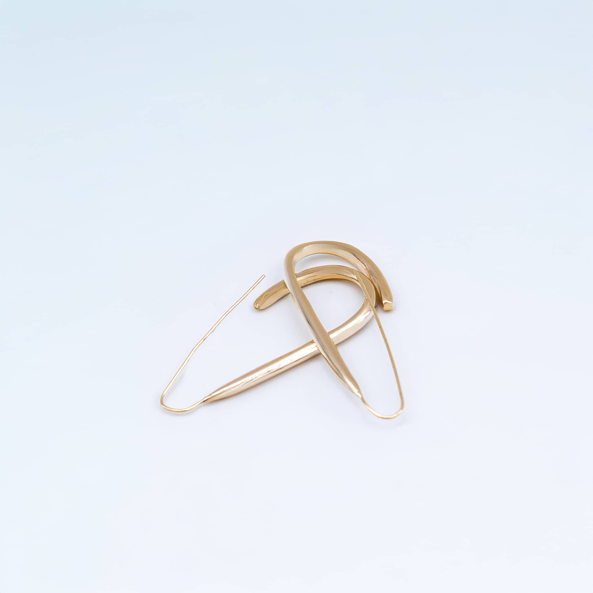 U-Shaped Open Brass Hoop Earrings | Ona