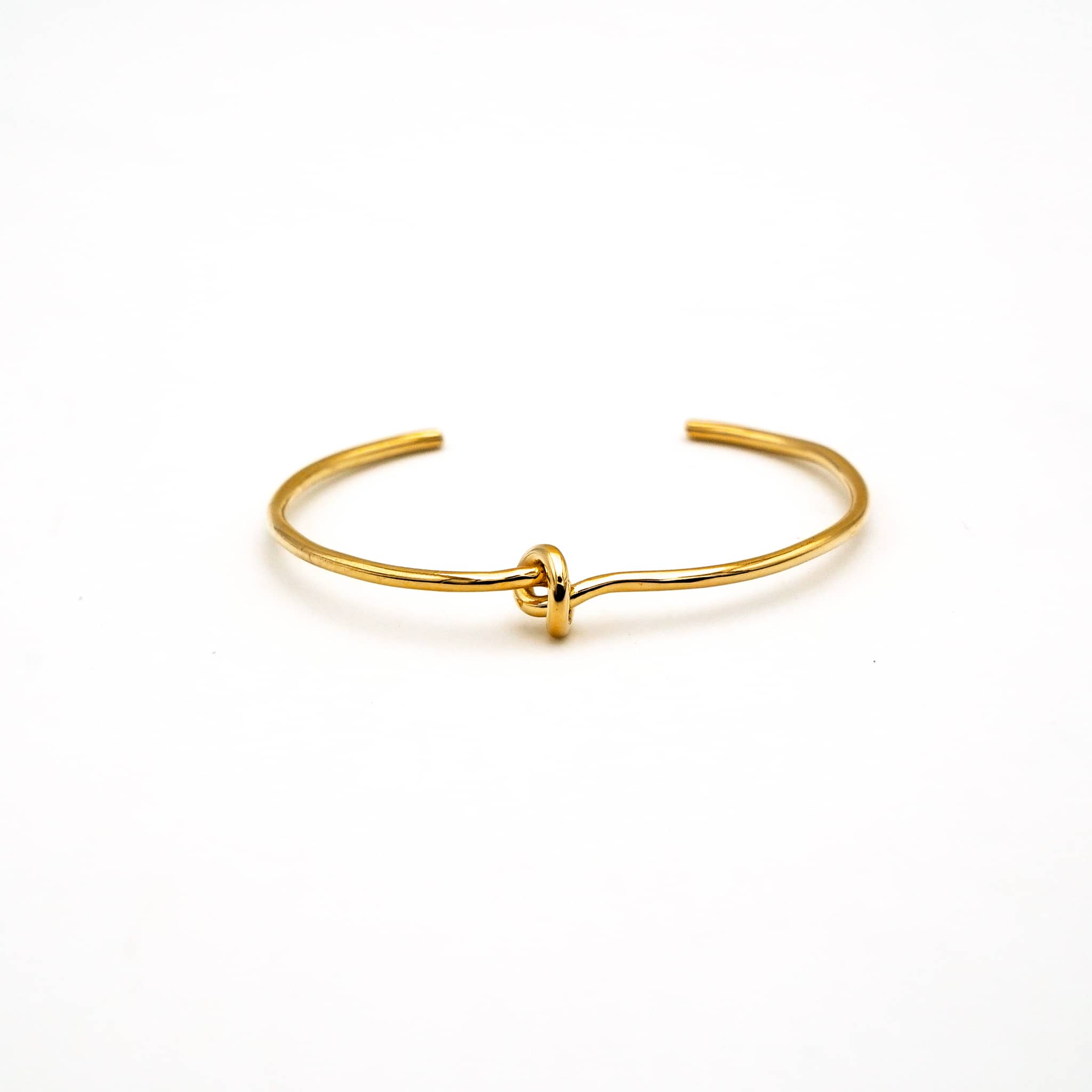 Thin Knot Brass Cuff Bracelet | Tatu