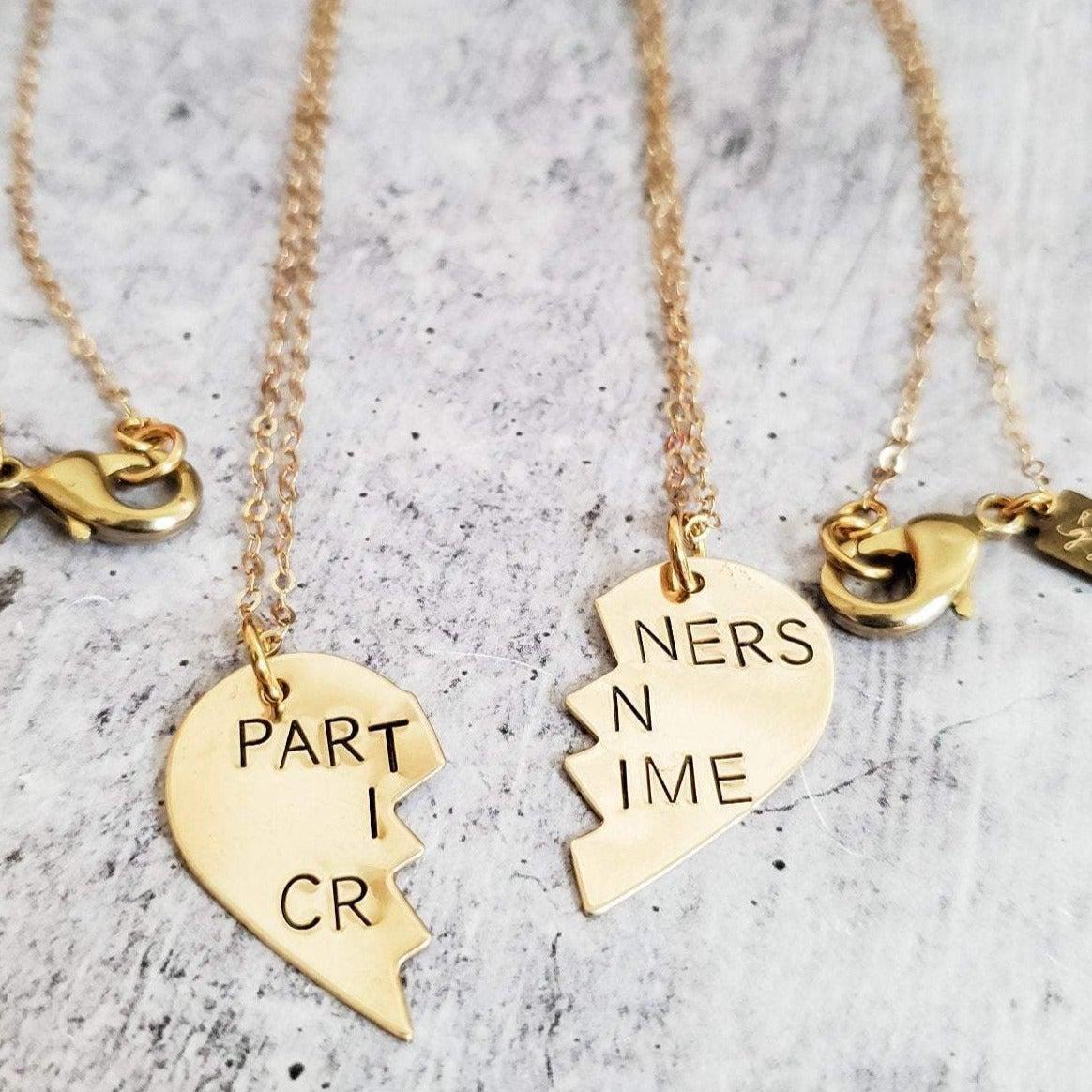 PARTNERS IN CRIME Gebrochenes Herz Freundschaftsketten