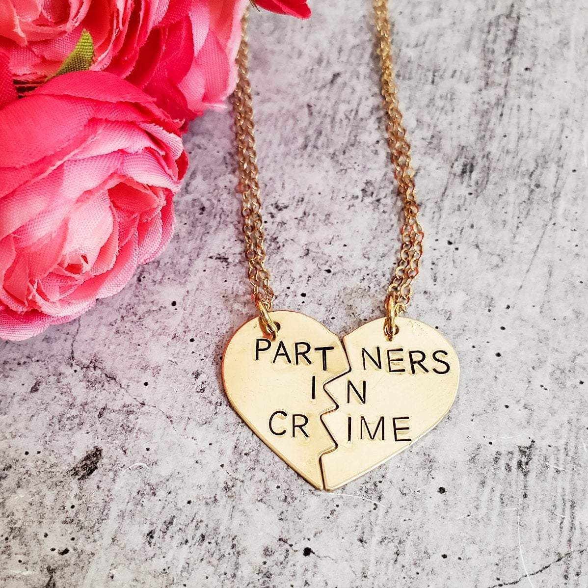 PARTNERS IN CRIME Gebrochenes Herz Freundschaftsketten