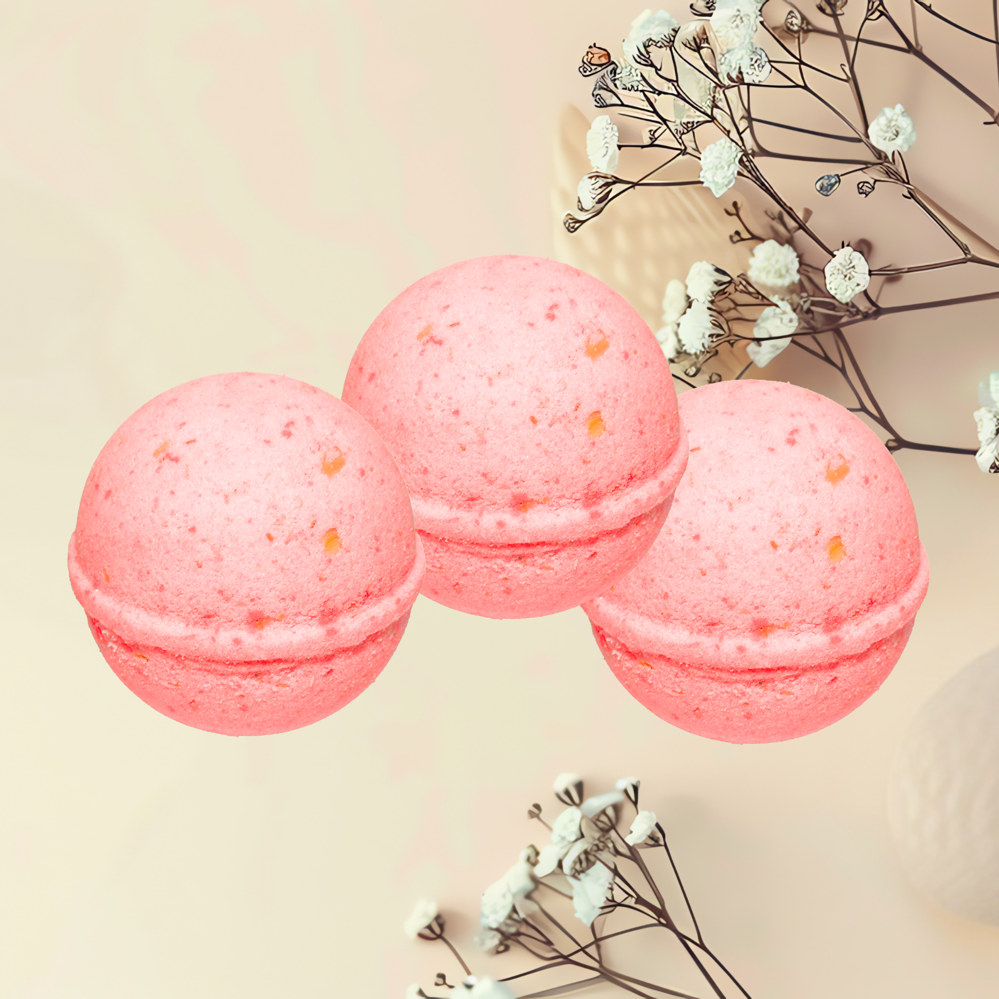 Peppermint Oatmeal Skin Nourishing Natural Bath Bombs | 6 oz