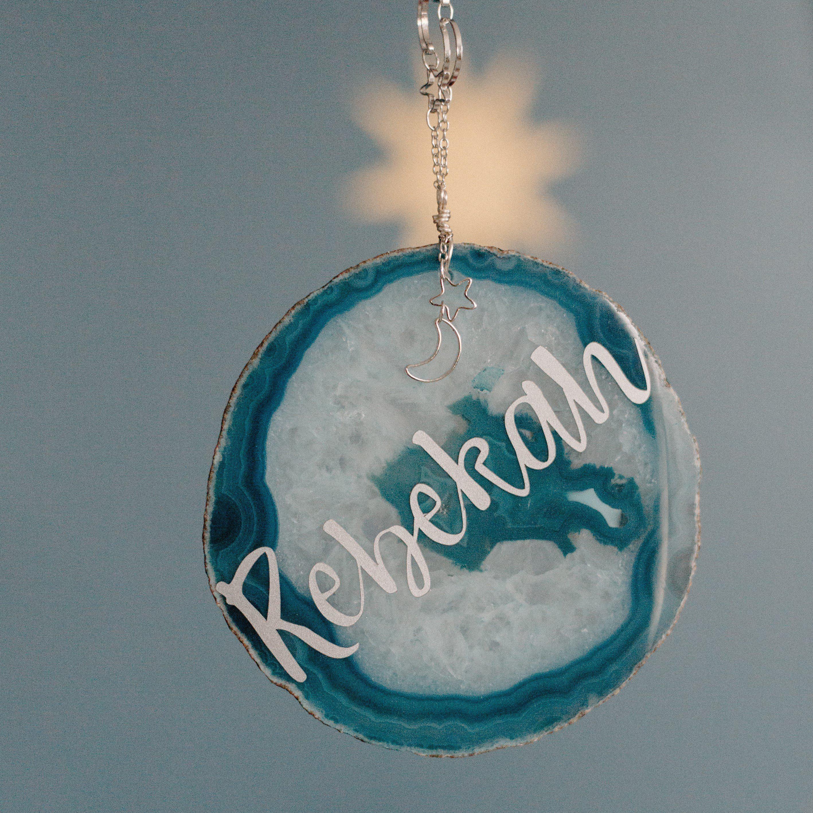 Personalized Baby Name Agate Nursery Decor