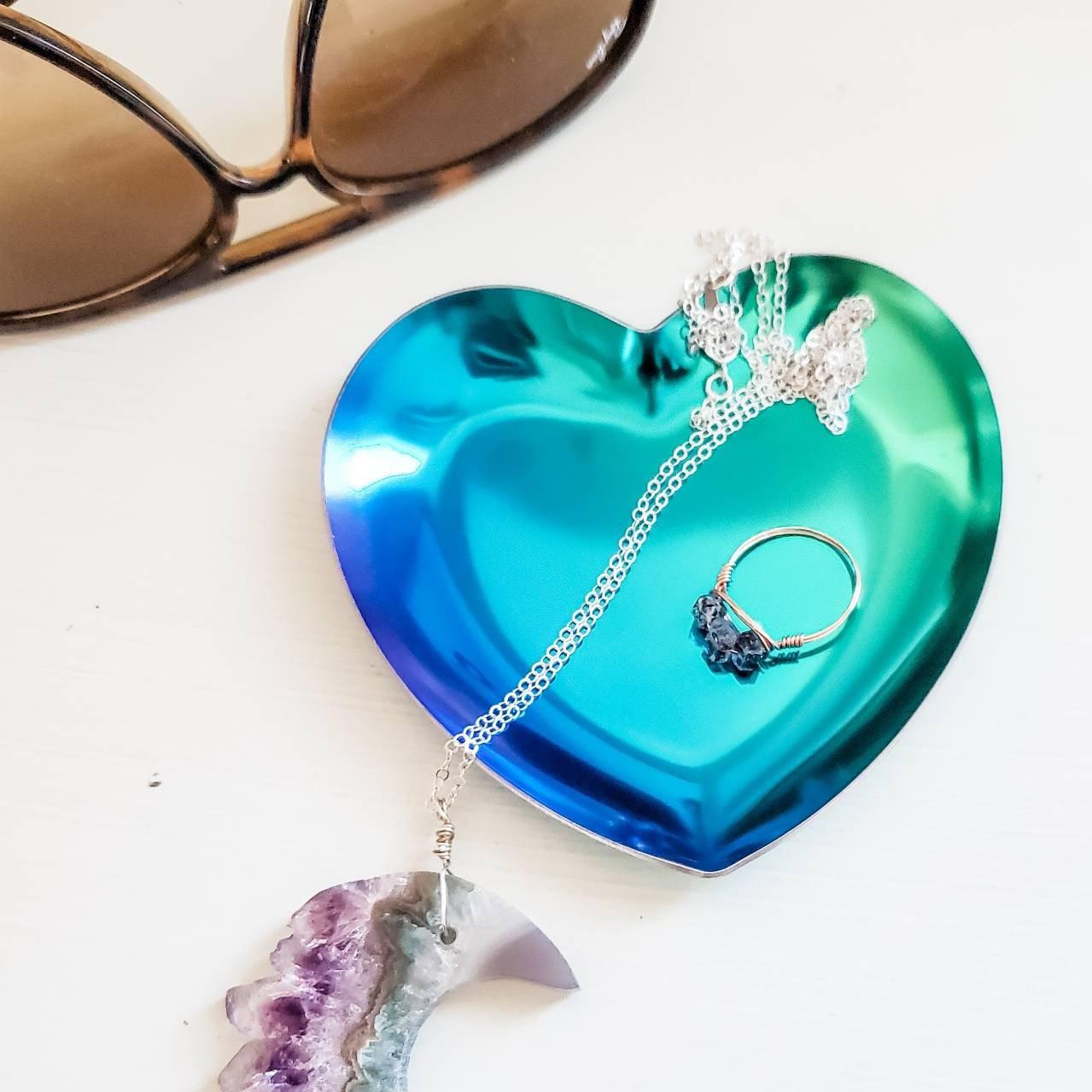 Personalized Heart Trinket Dish