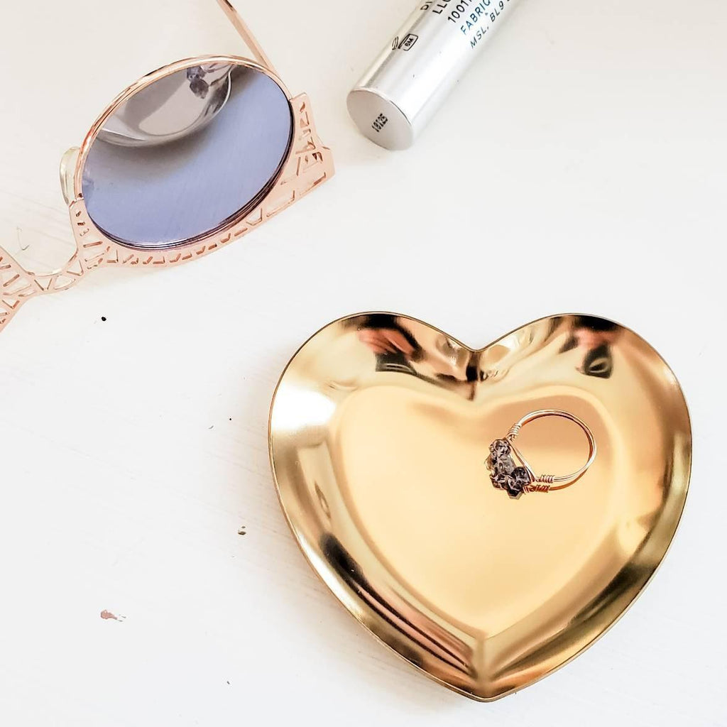 Personalized Heart Trinket Dish