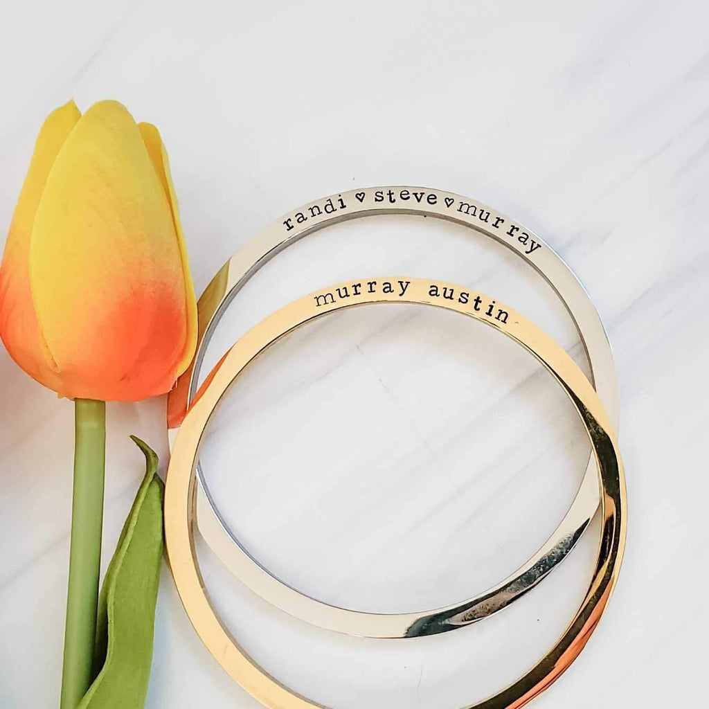 Personalisiertes Armband aus Edelstahl